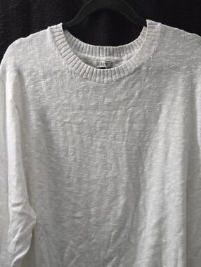 J. Crew White Knit Crewneck Sweater